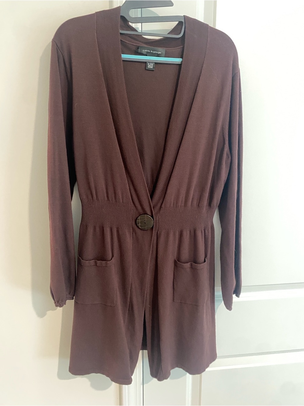 Cable & Gauge Brown Knit Cardigan